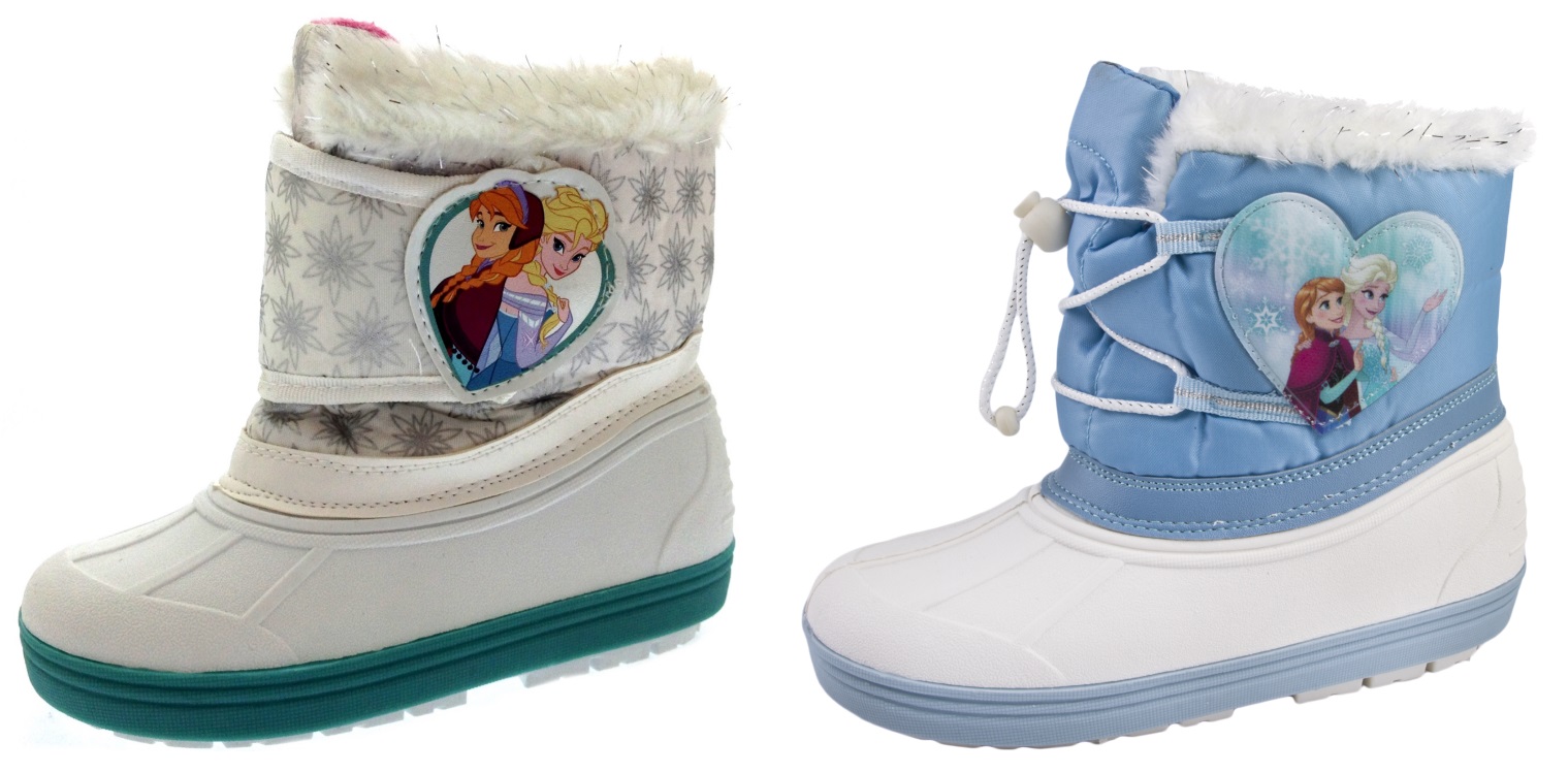 Kids Girls Disney Frozen Elsa Anna Snow Boots Waterproof Rain Wellies